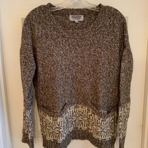 Ecote sweater with cream pattern